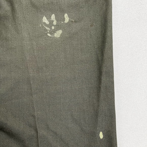 Vintage Levis Sta-Prest Pants Mens 31 Olive Green Straight Leg Dress Slacks 70s - Picture 9 of 15